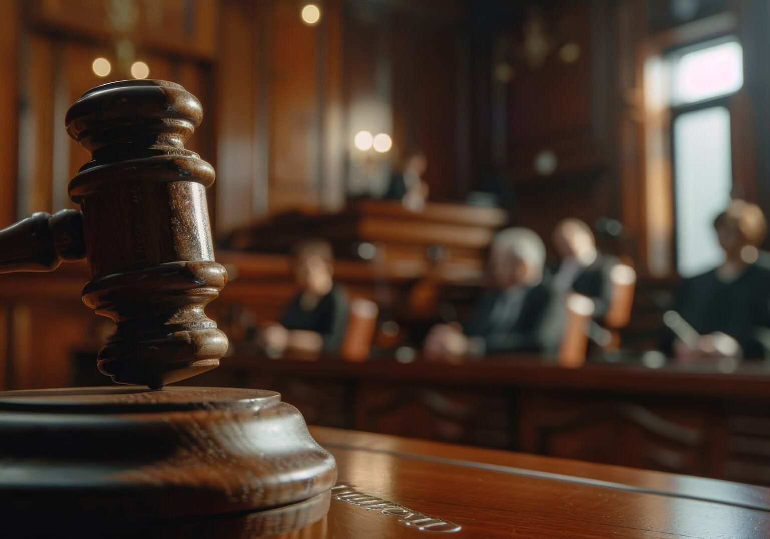 Medium Vecteezy Close Up Of A Judge S Gavel In A Courtroom With Blurred 46451200 Medium